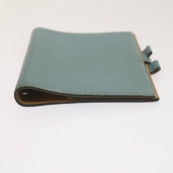 HERMES Agenda GM Day Planner Cover Leather Blue Auth am5960 - Picture 6 of 16